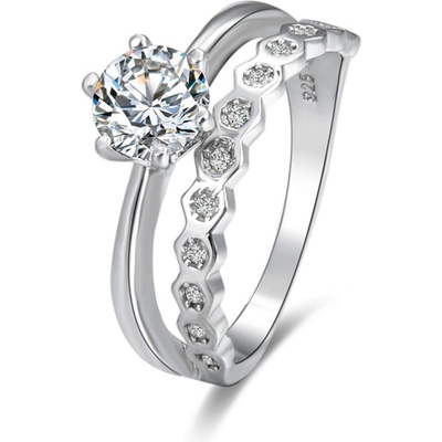 Silenti Jewelry Сребърен пръстен "Разграниченост" - 8 - 57мм (18.1мм диам. )