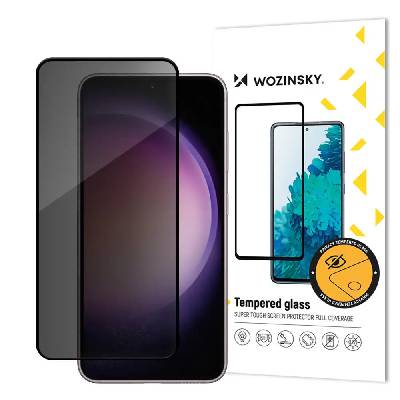 Скрийн протектор от закалено стъкло Wozinsky Privacy за Samsung Galaxy S24+ (Wozinsky Tempered glass PRIVACY Full glue SAMSUNG S24+)