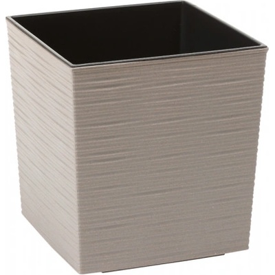 LAMELA květináč JUKA ECO DLUTO vroubek 250 x 250 mm šedý