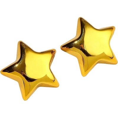 HARAHU Обеците AD-33418 - Star / Златни KP33418 (AD-33418)