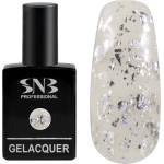 SNB Гел лак SNB F12 Silver Foil 15 мл, сив, сребрист, GLF12 (GLF12) - topmall