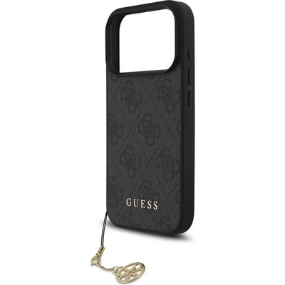 CG Mobile iPhone 17 Pro GUESS 4G CHARMS пластмасов протектор за телефон, текстилен заден капак, каишка за телефон, ЗЕЛЕН GUHMP17LGF4GCK (GUHMP17LGF4GCK)