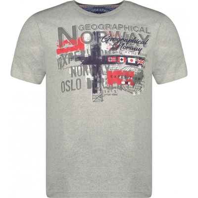 Geographical Norway tričko JETCHUP men šedá