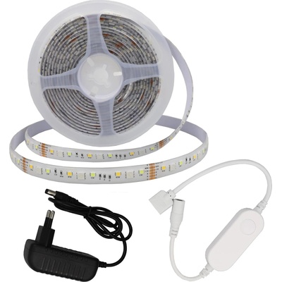 OPTONICA КОМПЛЕКТ СМАРТ ЛЕНТА АДАПТЕР + wifi КОНТРОЛЕР dc12v 5050 + 2835 rgb + cct 60 smd ip20 ДЪЛЖИНА 5М (4326)