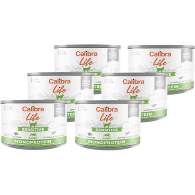 Calibra cat Life Adult Sensitive rabbit 6 x 200 g