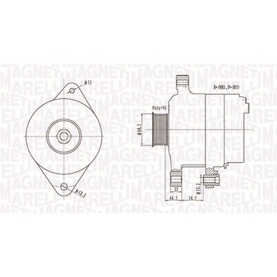 Alternátor MAGNETI MARELLI 063732062010