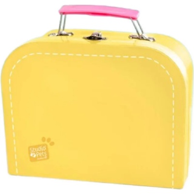Studio Pets Куфарче за плюшени играчки Studio Pets - С паспорт, 23 cm, жълто (6396)