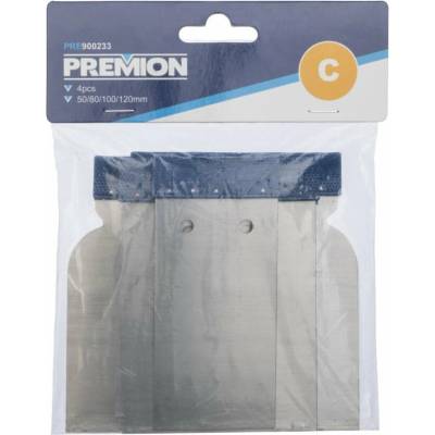 PREMION Škrabky stěrky Japonky 4ks 50/80/100/120mm PRE900233