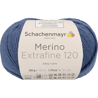 Schachenmayr Merino extrafine 120 Tmavá šedomodrá 159