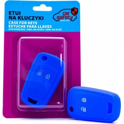 Kľúčenka Chevrolet Opel Vauxhall silikónový obal na kľúče modrý