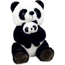 Panda s mládětem 25 cm