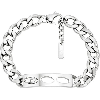 Diesel Stylový unisex náramek z oceli D Logo DX1663040