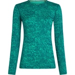 Icebreaker Дамско мериносово термобельо Icebreaker Women's Merino 200 Oasis L/S Crewe Moss Bloom Aop Merino base layer - Fresh / Tidal Teal / Aop (115-2819-0213)