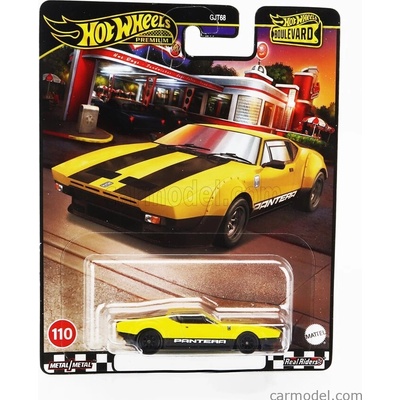 Mattel hot wheels De tomaso Pantera Gruppo 4 1972 Žlutá Černá 1:64