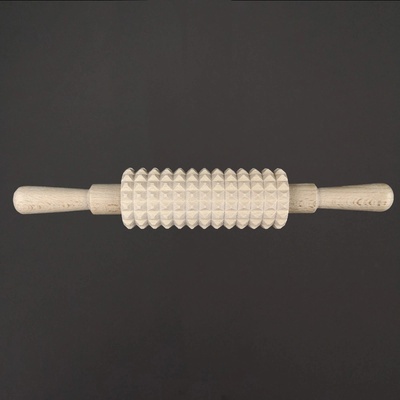 AMADEA Dřevěný masážní váleček 28 cm