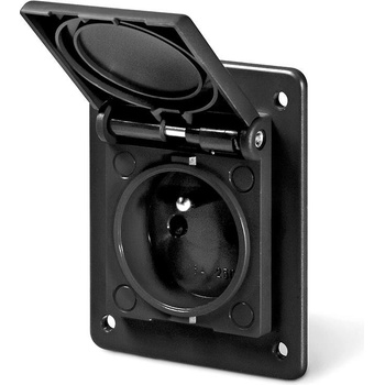 SCAME Контакт ФРЕНСКИ СТАНДАРТ 2P+Е 16A IP54 серия Domo версия за заряд на ЕЛЕКТРОМОБИЛ панелен монтаж 70х87мм - 570.4091N-SW (570.4091N-SW)