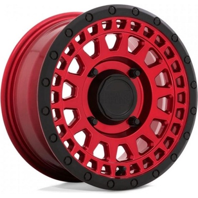 Black Rhino Powersports PARKER UTV 7x14 4x137 ET51 candy red with black lip
