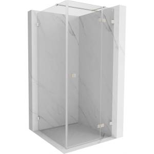 Mexen Lunar T душ кабина с отваряща се врата дясна 90 x 90 см, прозрачна, четкан никел - 834T-090-090-97-00-P (834T-090-090-97-00-P)