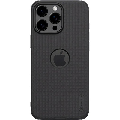 Nillkin iPhone 16 Pro Max NILLKIN SUPER FROSTED PRO пластмасов протектор за телефон, удароустойчив, с изрязано лого, ЧЕРЕН GP-166851 (GP-166851)