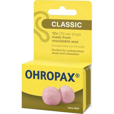 Ohropax Classic ušné vložky v krabičke 1x12 ks