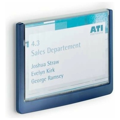 Informačná tabuľka, 149x105,5 mm, DURABLE CLICK SIGN, modrá
