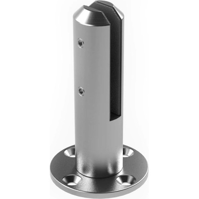 Q-railing Podlahový držák skla od 12 do 17,52mm, AISI 316, brus Těsnění pro sklo: 17,52mm – Sleviste.cz
