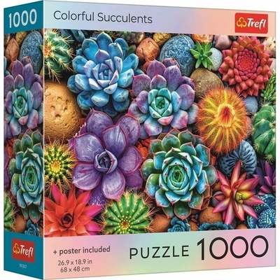 Trefl Farebné sukulenty 1000 dielov