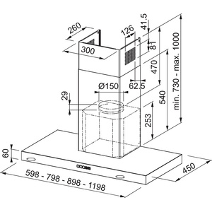 Franke Аспиратор tale 915 w bk franke (325.0657.512)