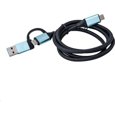 i-Tec C31USBCACBL USB-C na USB-C a USB-A, 1m, černo-modrý