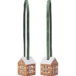 Kähler Christmas коледни топки, къщички от джинджифил, 2 бр (693537)