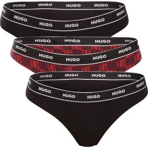 HUGO Комплект от три - дамски тангa HUGO многоцветни HUGO | Cheren Cherven Mnogotsveten | ЖЕНИ | S - zoot - 116,18 лв