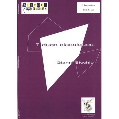 7 Duos Classiques by Gianni Sicchio dueta pro melodické perkusní nástroje