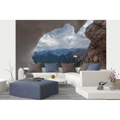 DIMEX ART Самозалепваща се флизелинова фототапета гледка към доломитите 375 x 250 см