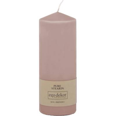 Ego dekor Прахообразна розова свещ Връх, време на горене 50 h Eco - Eco candles by Ego dekor (ZBC-3771036)