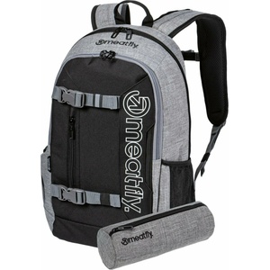 MEATFLY Раница Meatfly Basejumper Grey Heather / Black 22 L | Черна | Обем 22 L Meatfly | Cheren | Момчешки | ONE SIZE
