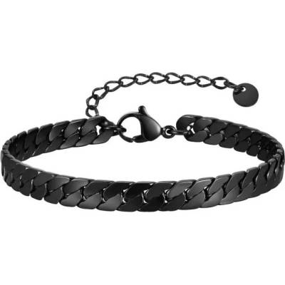 Daniel Dawson Pánský náramek Jacobo Black 6 mm chirurgická ocel NR2278-BR-1938B černá 18 cm + 5 cm