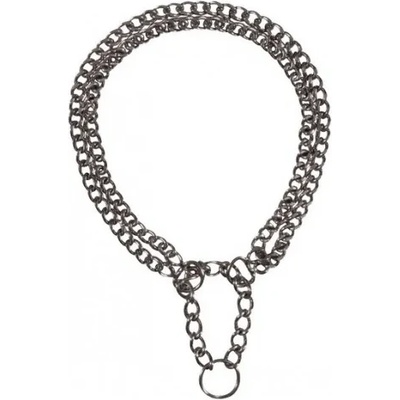 TRIXIE Choke Chain Double Row Chromed - Двоен метален нашийник, колие за кучета 55см / 0.25 см