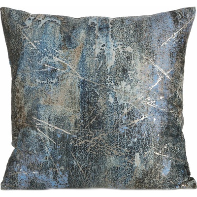 Takoy ESTER zo zamatu zdobená metalickým vzorom-HF-461109 45 x 45 cm