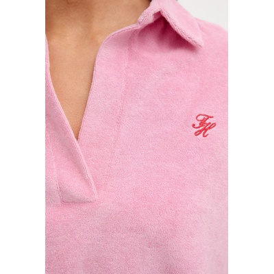 Tommy Hilfiger тениска с яка дамска SUMMER (UW0UW06471)