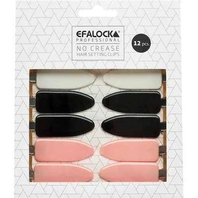 Efalock Professional Jehly a sponky do vlasů Sponky na vlasy bez záhybů 12 ks.(27,00 Kč / 1 ks.)