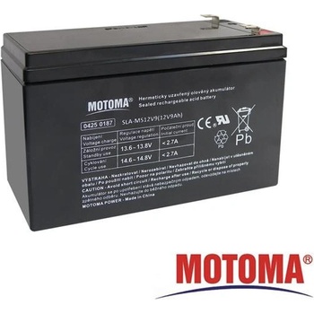 MOTOMA Baterie olověná 12V / 9Ah bezúdržbový akumulátor