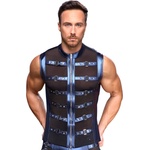 NEK Sleeveless Metallic Matte Look Figure-Emphasising Shirt 2161834 M