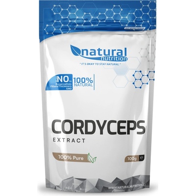 Natural Nutrition Cordyceps extrakt prášok 40% polysacharidov 100 g