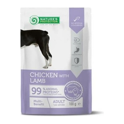 Natures P KAPSIČKY dog adult Multi benefit chicken & lamb 22x 100 g