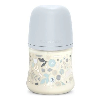 Suavinex fľaša Wonderland fyziologický prietok Liberty modrá 150 ml