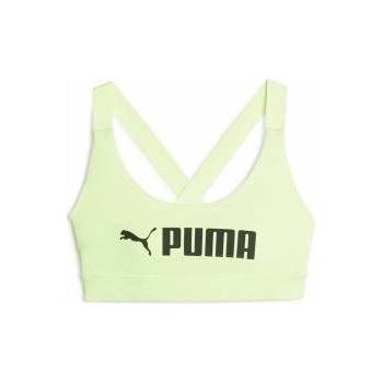 PUMA Спортен Сутиен Puma Mid Impact fit Лайм зелен Жълт Размер M