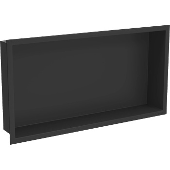 Mexen X-Wall-R вградена полица с фланец 60 x 30 см, черна - 1970603010 (1970603010)