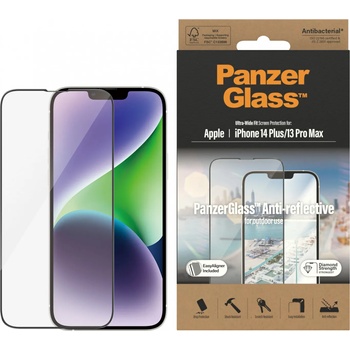 Panzer Стъклен протектор PanzerGlass Apple iPhone 14 Plus, 13 pro Max UWF Anti-Reflective AB w. Applicator, Черен