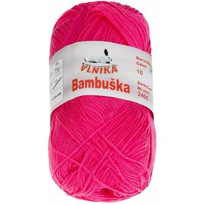 BELLATEX Priadza Bambuška 50 g – 10 sýta ružová
