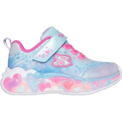 Skechers Eternal Heart Lights světle modrá